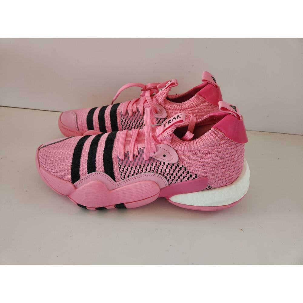 Adidas Trae Young  Basketball Shoes SZ M 10.5/W 11.5  Bliss Pink Trap Ho…
